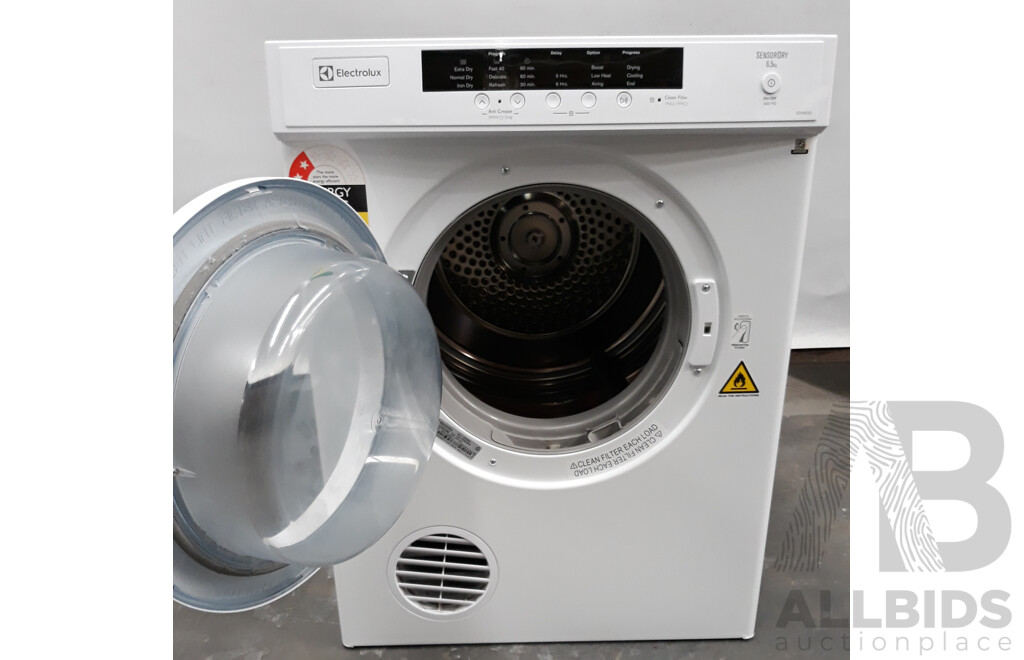 Electrolux 6.5kg Sensor Dry Clothes Dryer
