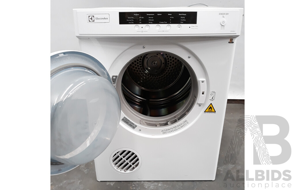 Electrolux 6kg Sensor Dry Clothes Dryer