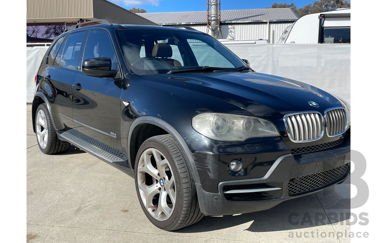8/2007 Bmw X5 3.0d Executive E70 4d Wagon Black 3.0L