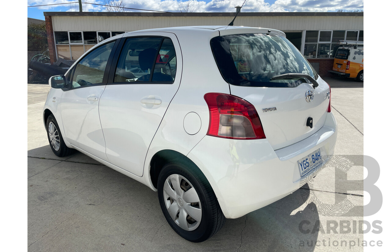 9/2007 Toyota Yaris YR NCP90R 5d Hatchback White 1.3L