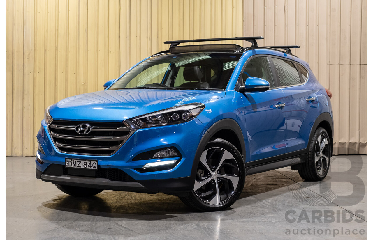 3/2017 Hyundai Tucson Highlander (AWD) TLE 4d Wagon Metallic Blue Turbo Diesel 2.0L
