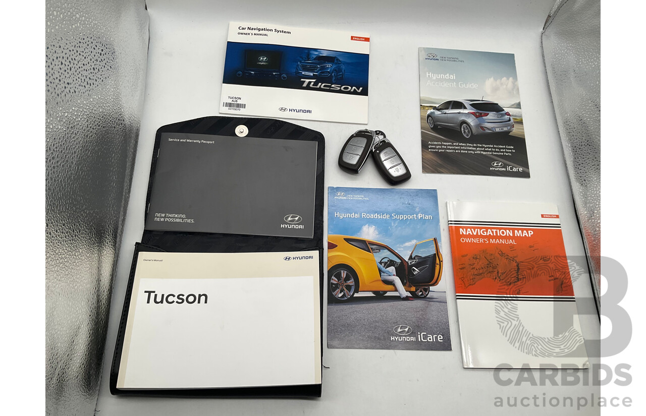 3/2017 Hyundai Tucson Highlander (AWD) TLE 4d Wagon Metallic Blue Turbo Diesel 2.0L