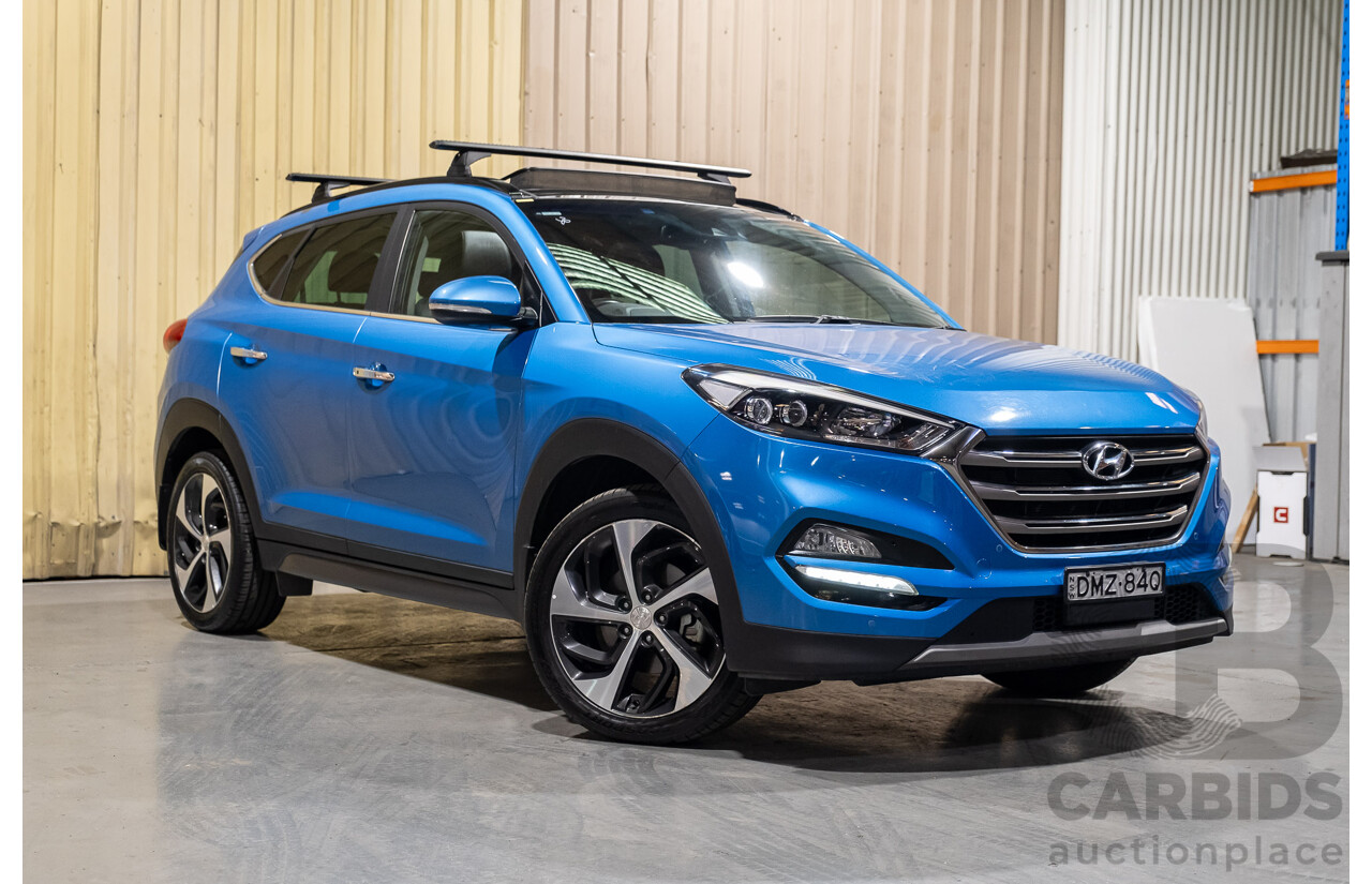 3/2017 Hyundai Tucson Highlander (AWD) TLE 4d Wagon Metallic Blue Turbo Diesel 2.0L