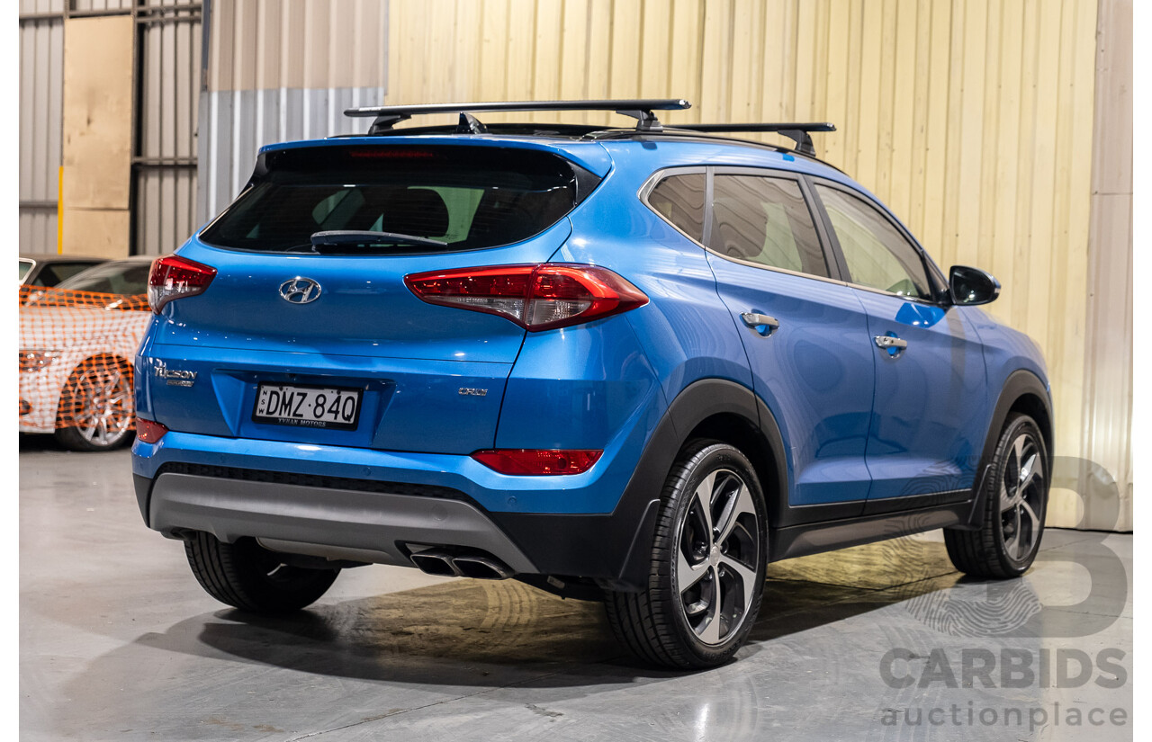 3/2017 Hyundai Tucson Highlander (AWD) TLE 4d Wagon Metallic Blue Turbo Diesel 2.0L
