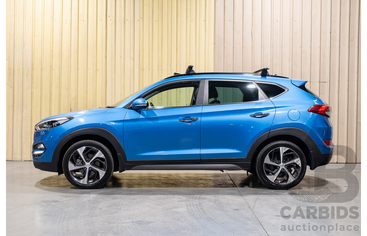 3/2017 Hyundai Tucson Highlander (AWD) TLE 4d Wagon Metallic Blue Turbo Diesel 2.0L