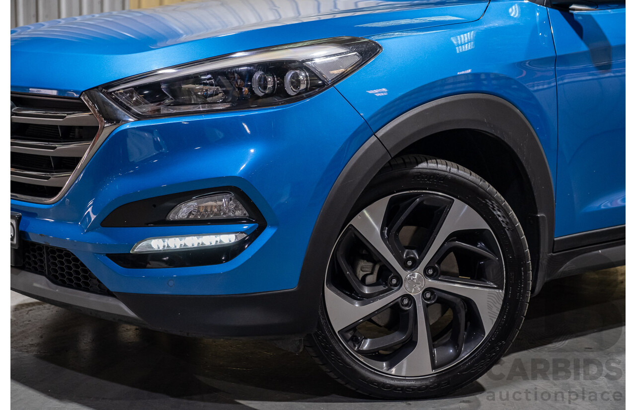 3/2017 Hyundai Tucson Highlander (AWD) TLE 4d Wagon Metallic Blue Turbo Diesel 2.0L