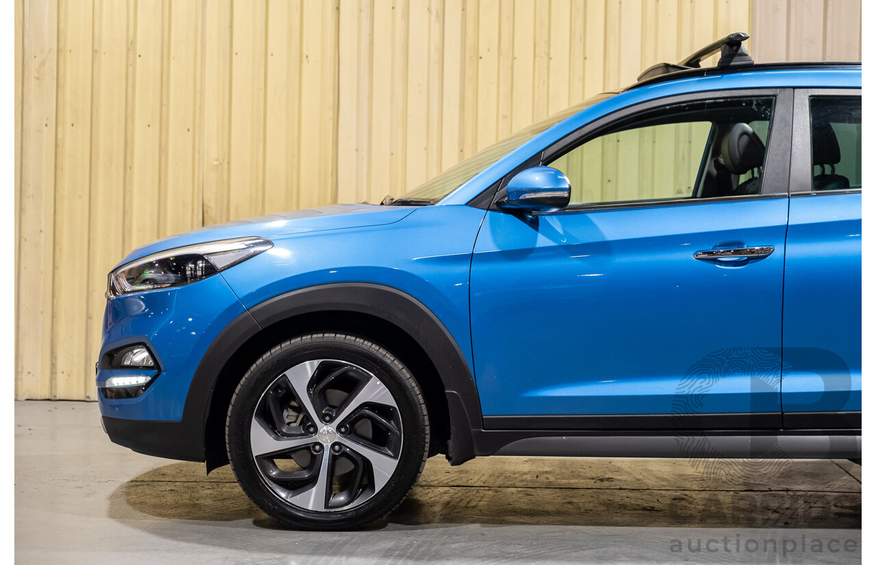 3/2017 Hyundai Tucson Highlander (AWD) TLE 4d Wagon Metallic Blue Turbo Diesel 2.0L