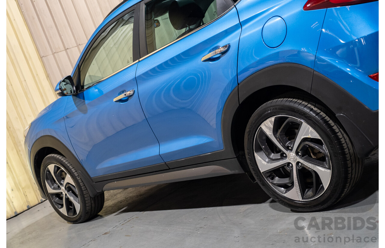 3/2017 Hyundai Tucson Highlander (AWD) TLE 4d Wagon Metallic Blue Turbo Diesel 2.0L