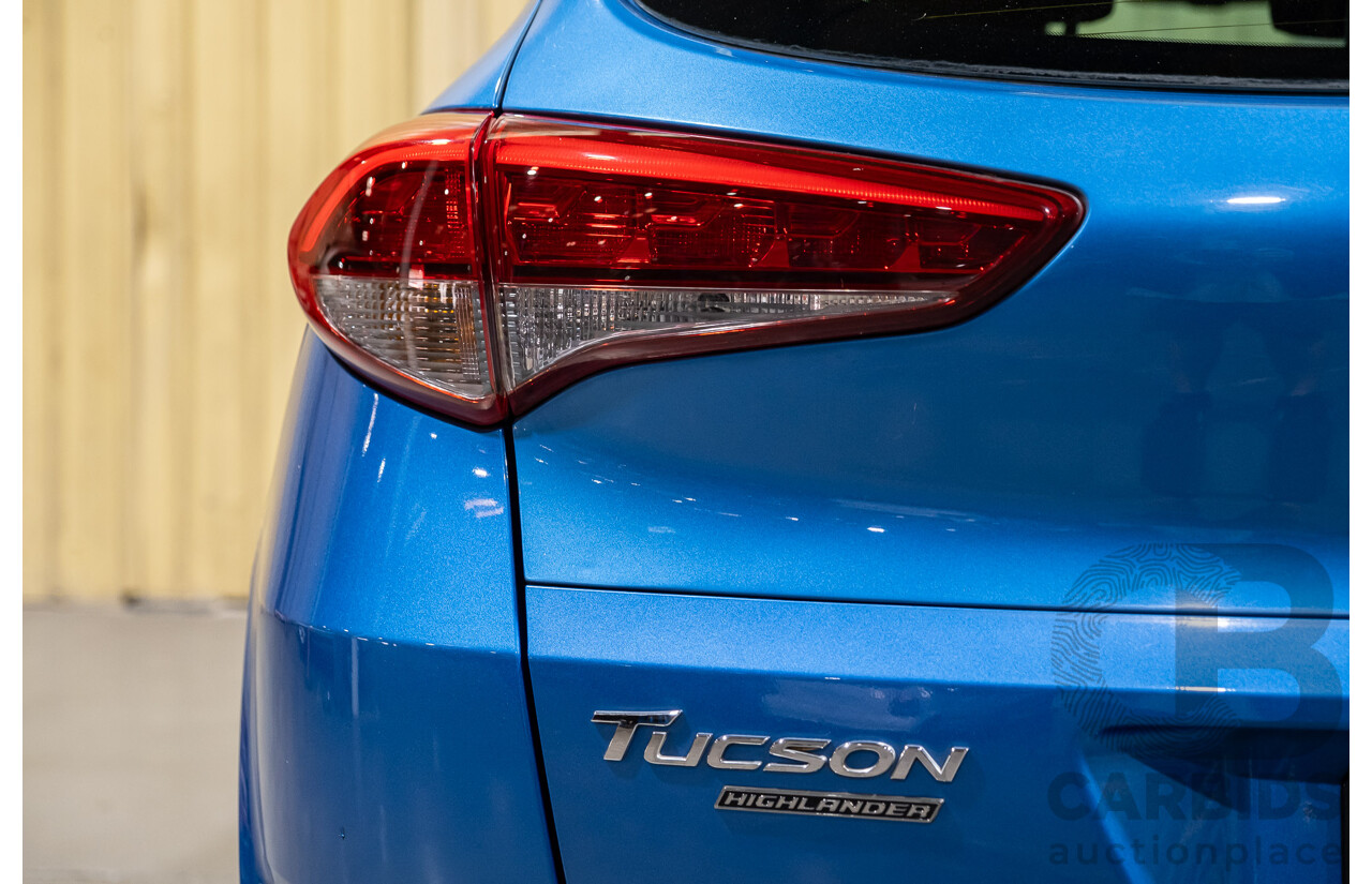3/2017 Hyundai Tucson Highlander (AWD) TLE 4d Wagon Metallic Blue Turbo Diesel 2.0L