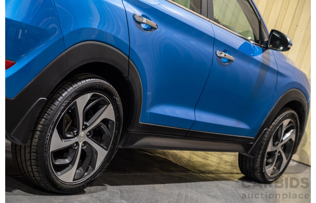 3/2017 Hyundai Tucson Highlander (AWD) TLE 4d Wagon Metallic Blue Turbo Diesel 2.0L