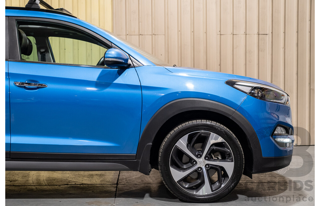 3/2017 Hyundai Tucson Highlander (AWD) TLE 4d Wagon Metallic Blue Turbo Diesel 2.0L