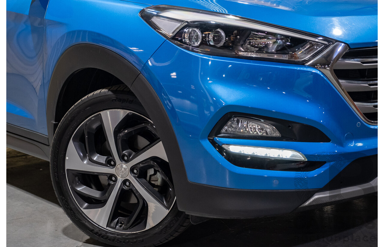 3/2017 Hyundai Tucson Highlander (AWD) TLE 4d Wagon Metallic Blue Turbo Diesel 2.0L