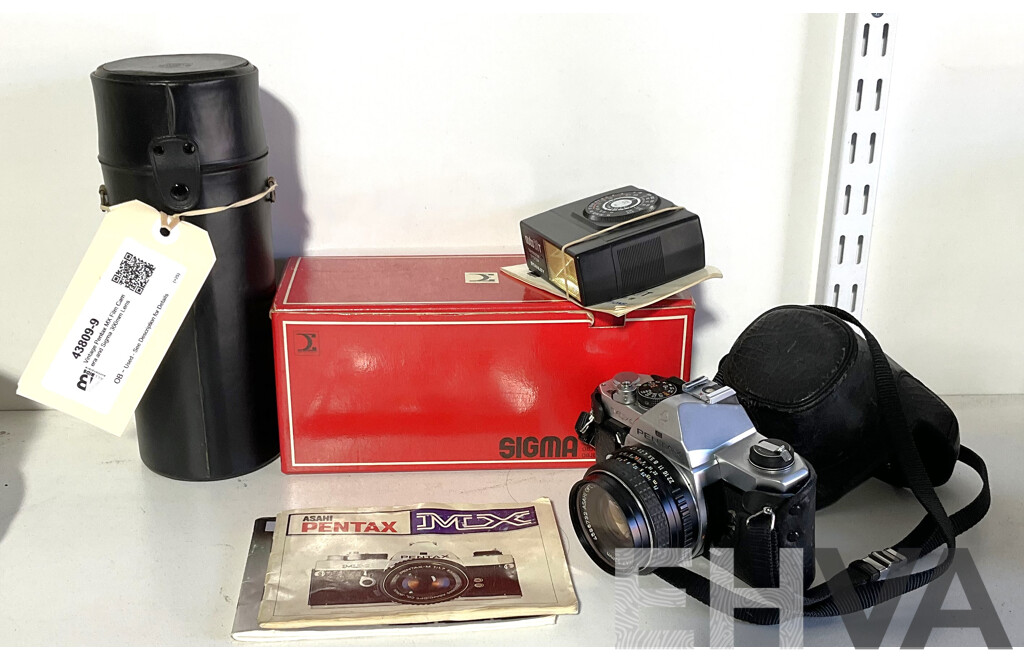Vintage Pentax MX Film Camera and Sigma 300mm Lens