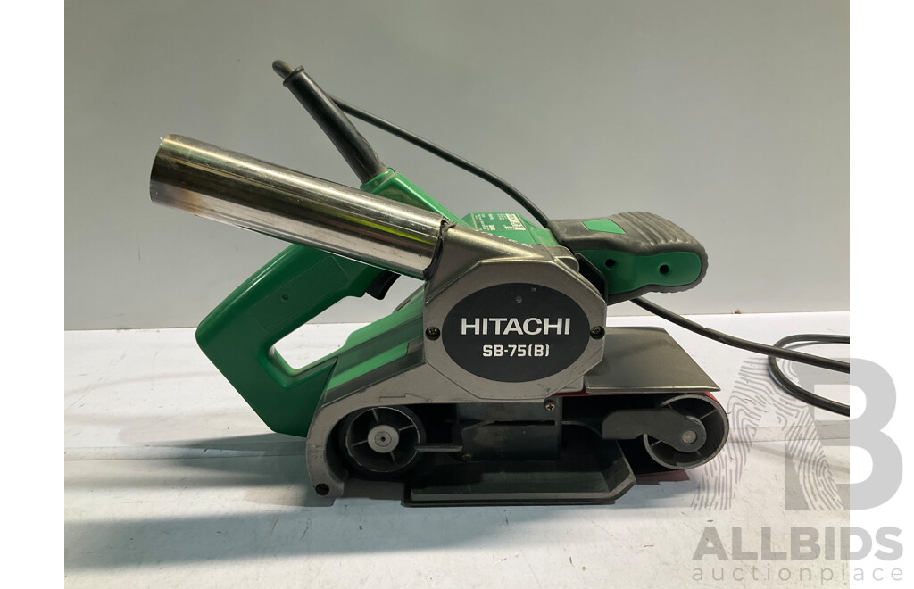 HITACHI (SB-75) 1000W 75mm Belt Sander, Variable Speed - ORP $449.00