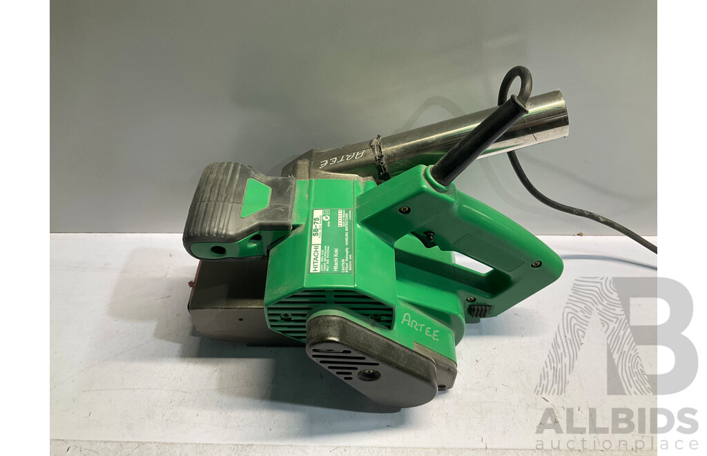 HITACHI (SB-75) 1000W 75mm Belt Sander, Variable Speed - ORP $449.00