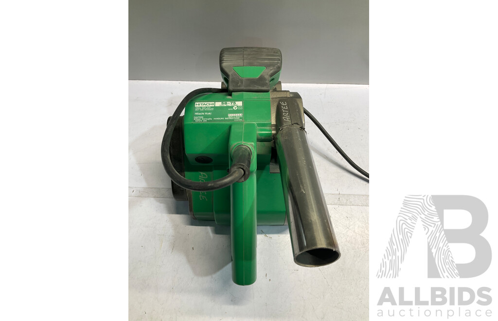HITACHI (SB-75) 1000W 75mm Belt Sander, Variable Speed - ORP $449.00