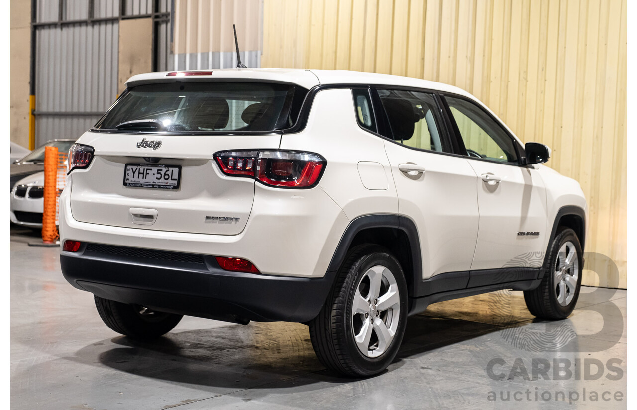 12/2017 Jeep Compass Sport M6 MY18 4d Wagon Pearl White 2.4L