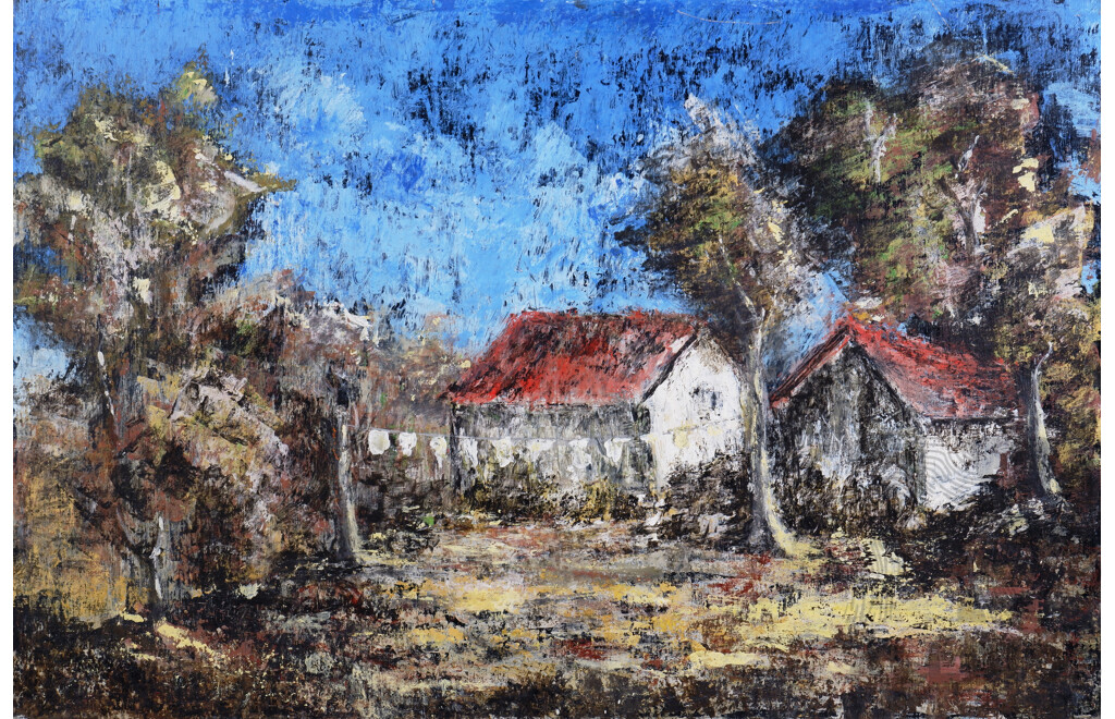 Two Australian Landscape Paintings, Oil on Canvas on Board (2)