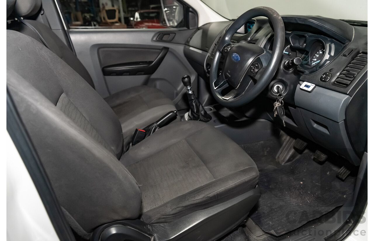 2/2015 Ford Ranger XL 2.2 (4x2) PX MKII C/Chas White 2.2L Turbo Diesel
