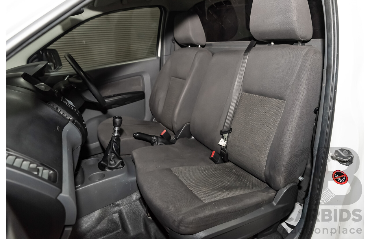 2/2015 Ford Ranger XL 2.2 (4x2) PX MKII C/Chas White 2.2L Turbo Diesel