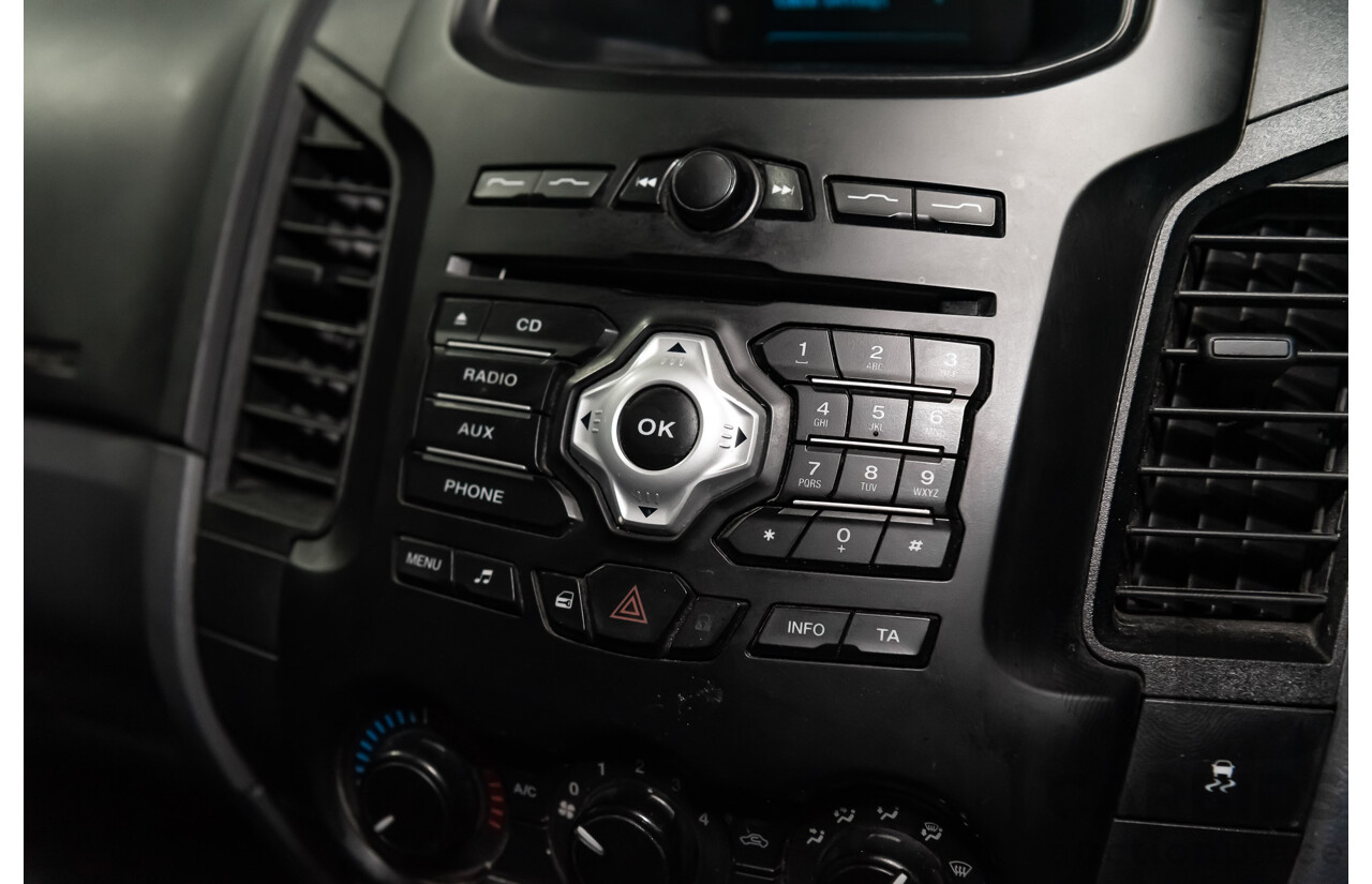 2/2015 Ford Ranger XL 2.2 (4x2) PX MKII C/Chas White 2.2L Turbo Diesel