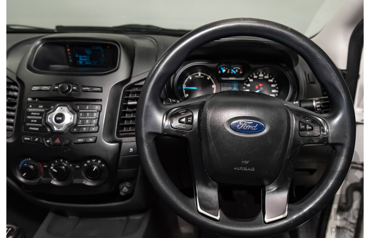 2/2015 Ford Ranger XL 2.2 (4x2) PX MKII C/Chas White 2.2L Turbo Diesel