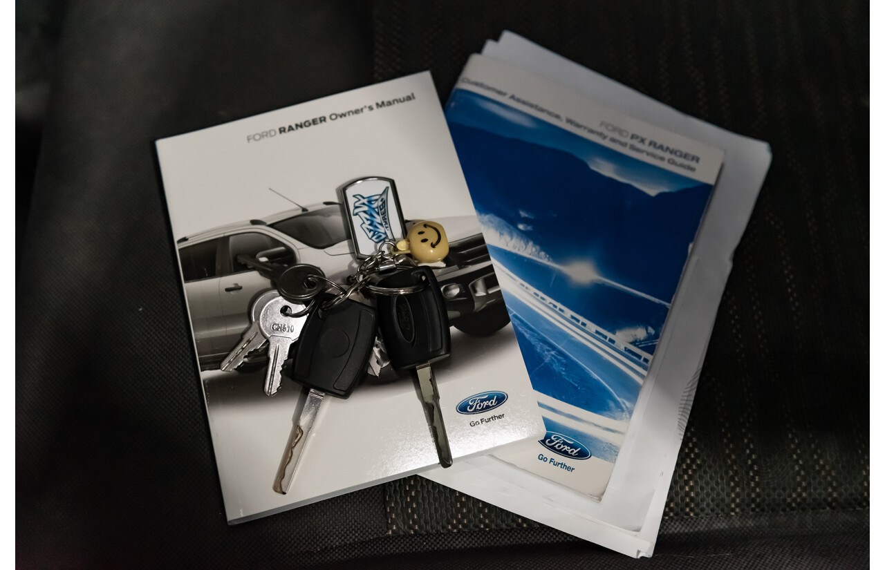 2/2015 Ford Ranger XL 2.2 (4x2) PX MKII C/Chas White 2.2L Turbo Diesel