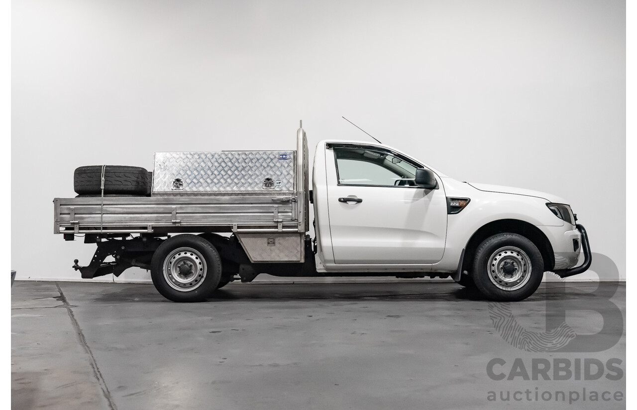 2/2015 Ford Ranger XL 2.2 (4x2) PX MKII C/Chas White 2.2L Turbo Diesel