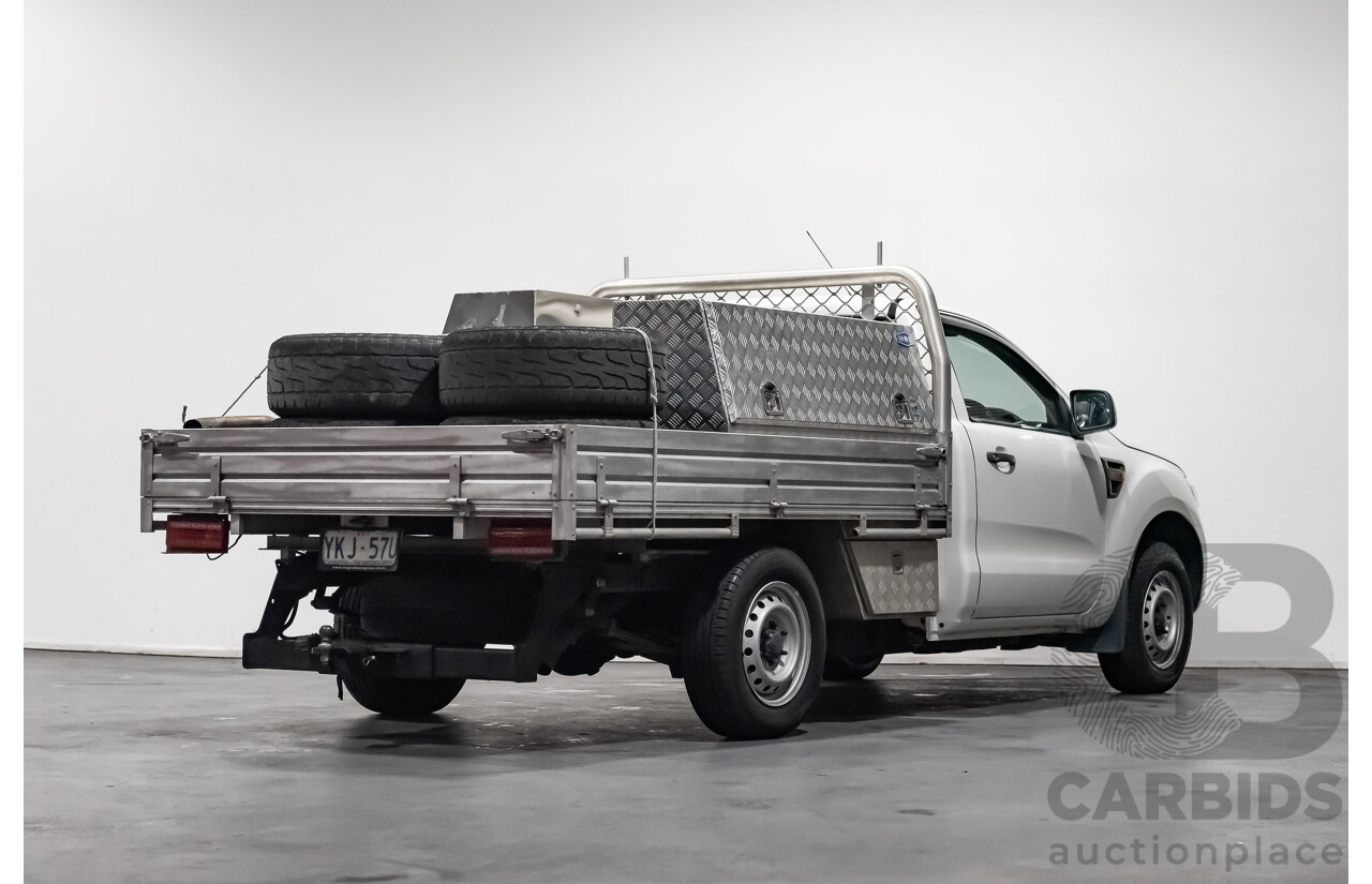 2/2015 Ford Ranger XL 2.2 (4x2) PX MKII C/Chas White 2.2L Turbo Diesel