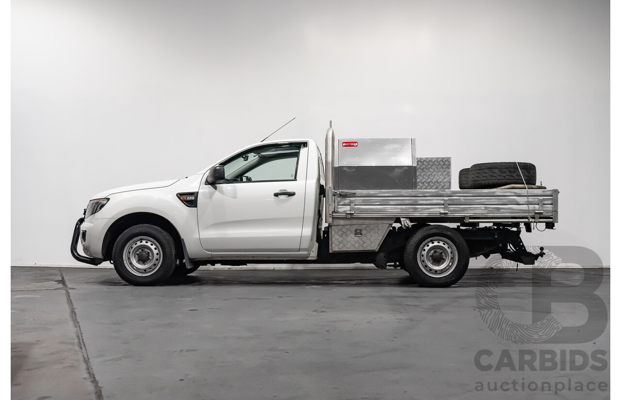 2/2015 Ford Ranger XL 2.2 (4x2) PX MKII C/Chas White 2.2L Turbo Diesel