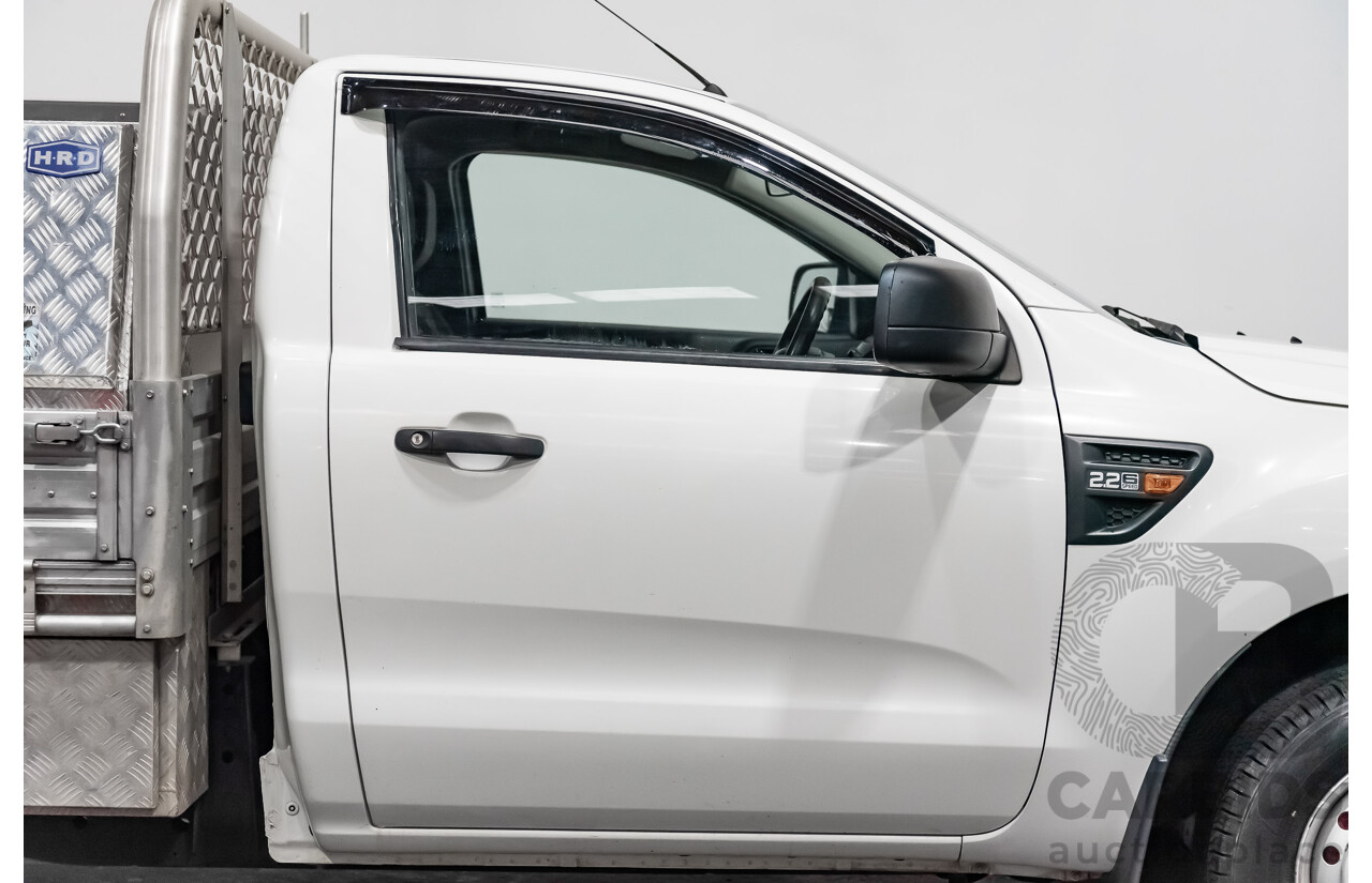 2/2015 Ford Ranger XL 2.2 (4x2) PX MKII C/Chas White 2.2L Turbo Diesel