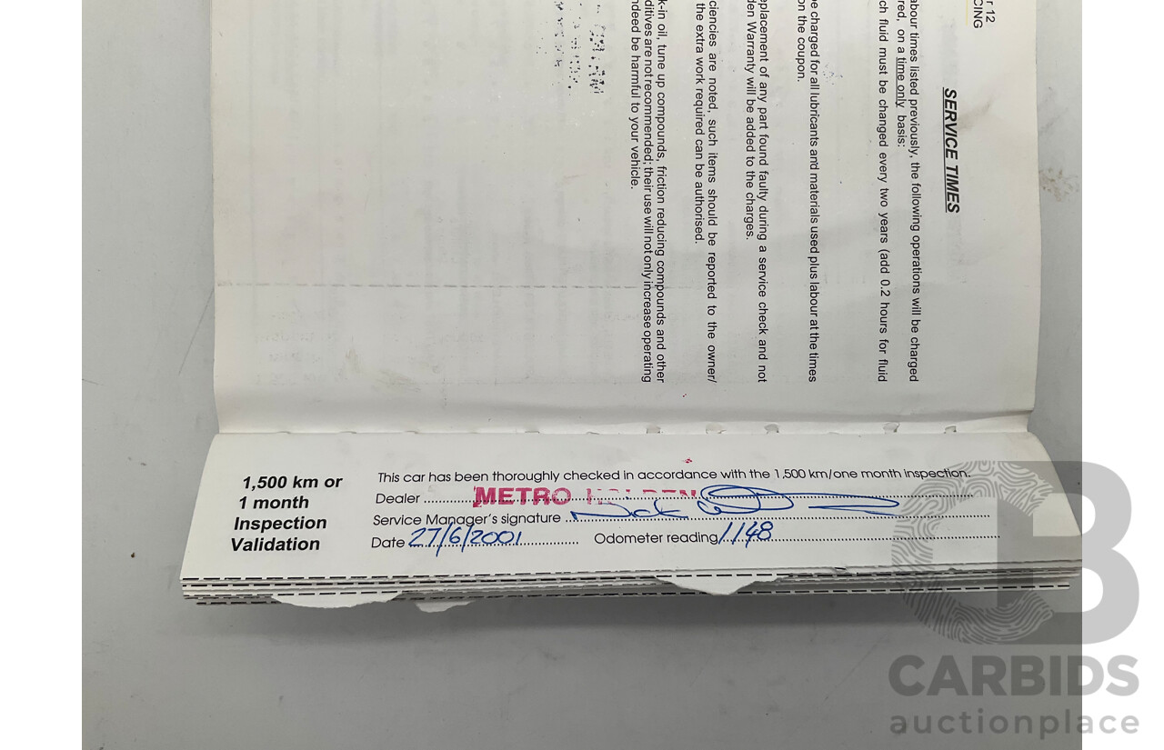 4/2001 Holden Astra CITY TS 5d Hatchback White 1.8L