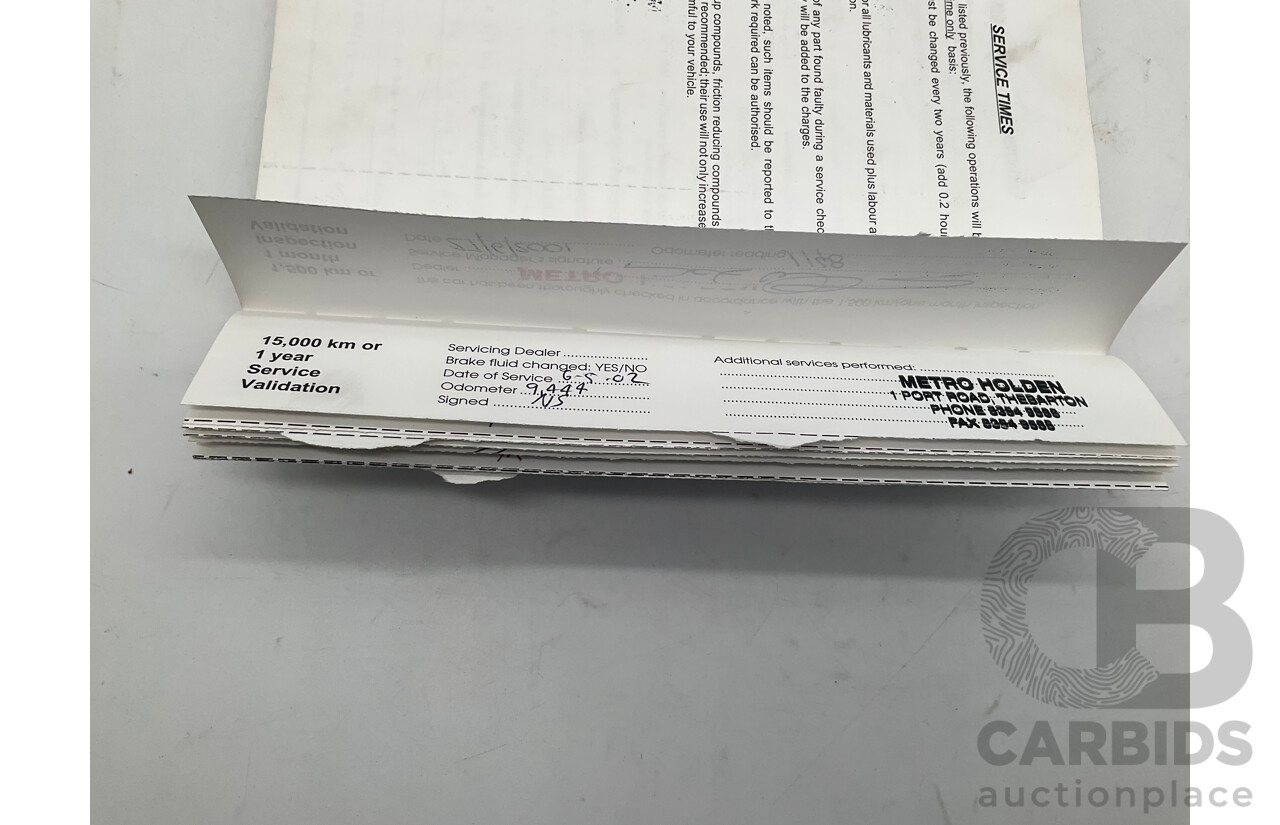 4/2001 Holden Astra CITY TS 5d Hatchback White 1.8L