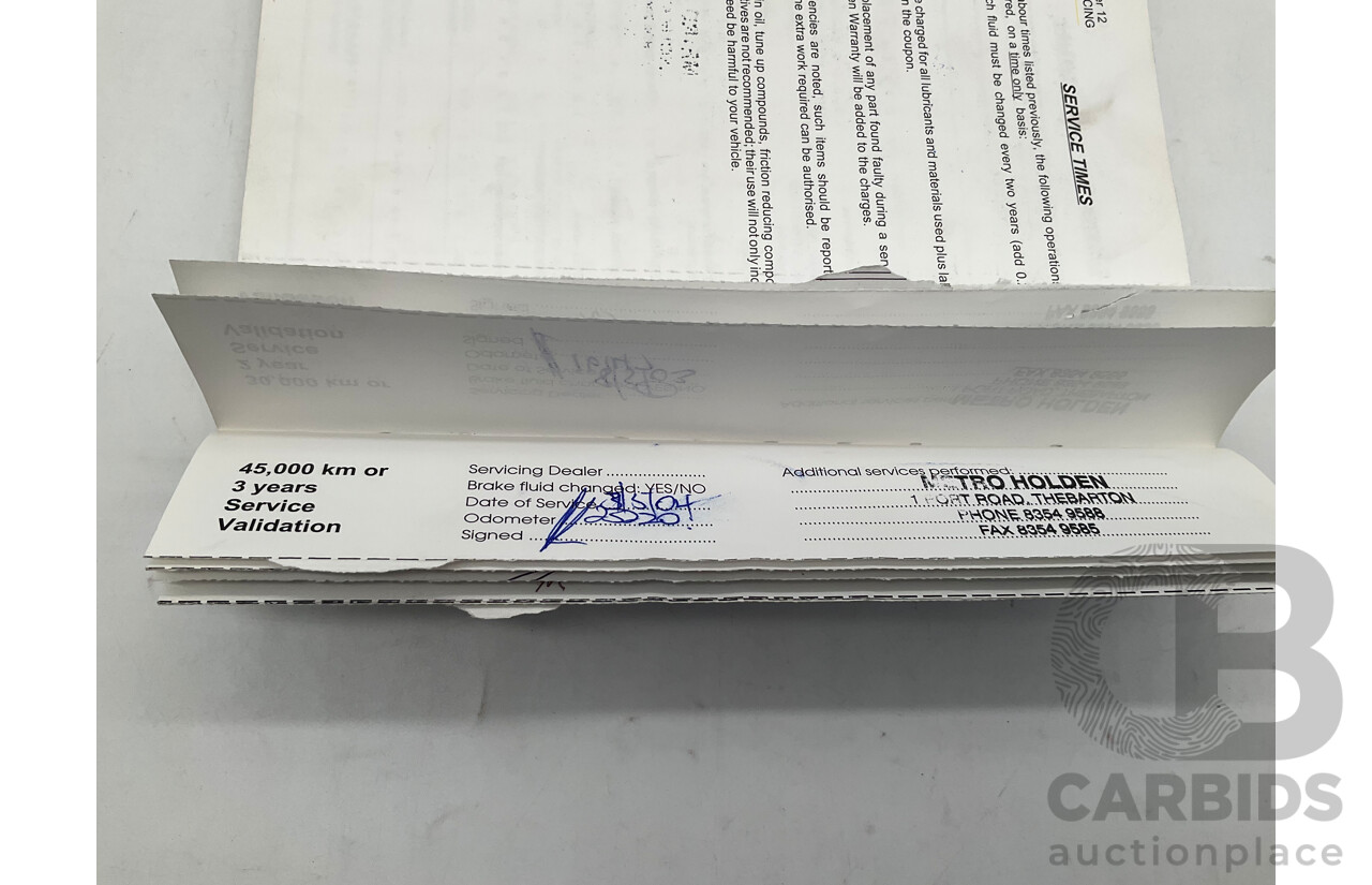 4/2001 Holden Astra CITY TS 5d Hatchback White 1.8L