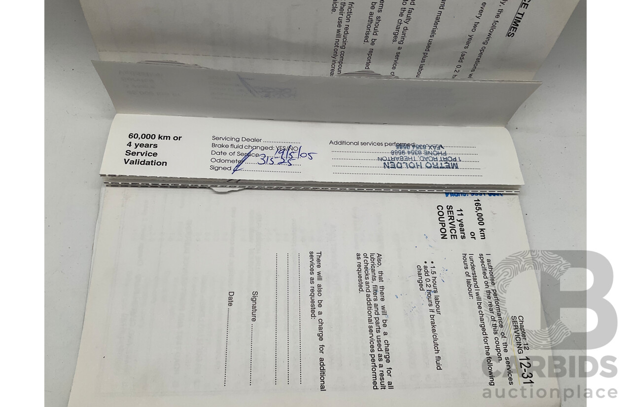 4/2001 Holden Astra CITY TS 5d Hatchback White 1.8L