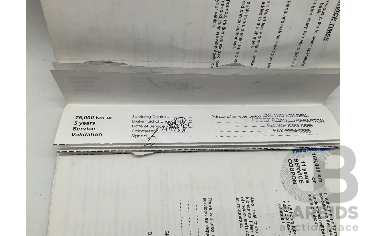 4/2001 Holden Astra CITY TS 5d Hatchback White 1.8L