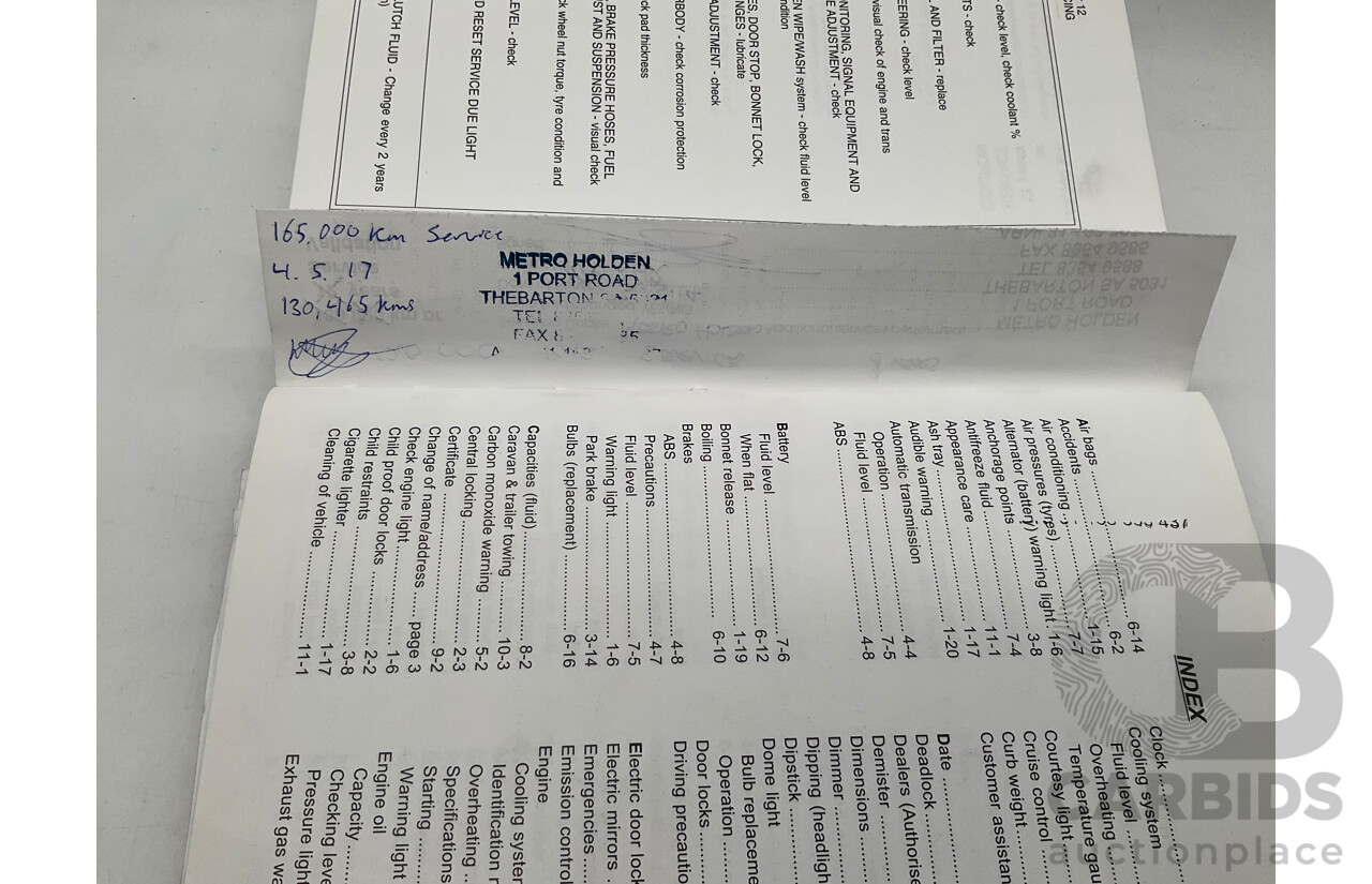 4/2001 Holden Astra CITY TS 5d Hatchback White 1.8L