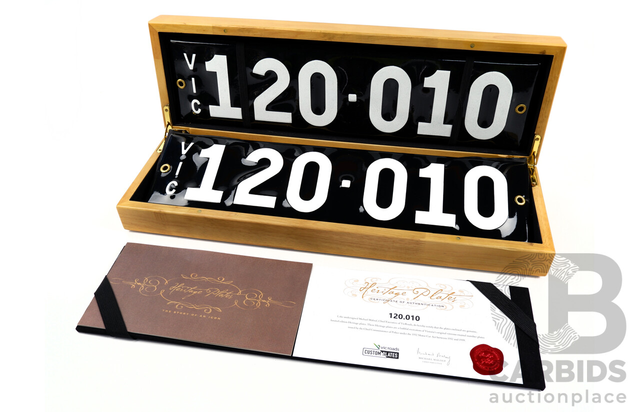 Victorian VIC 6 - Digit Heritage Number Plate 120.010