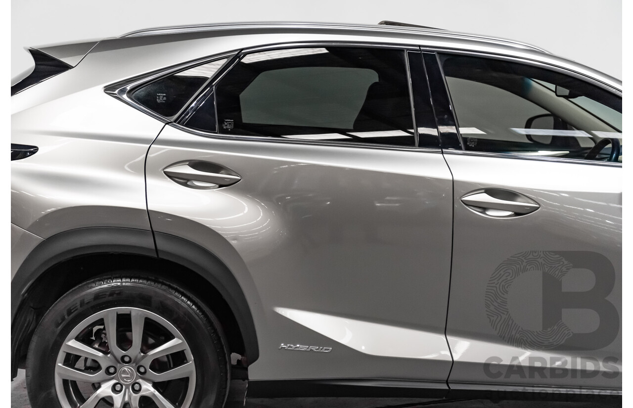 1/2015 Lexus Nx300h Luxury Hybrid (fwd) AYZ10R 4d Wagon Silver 2.5L Petrol - Hybrid