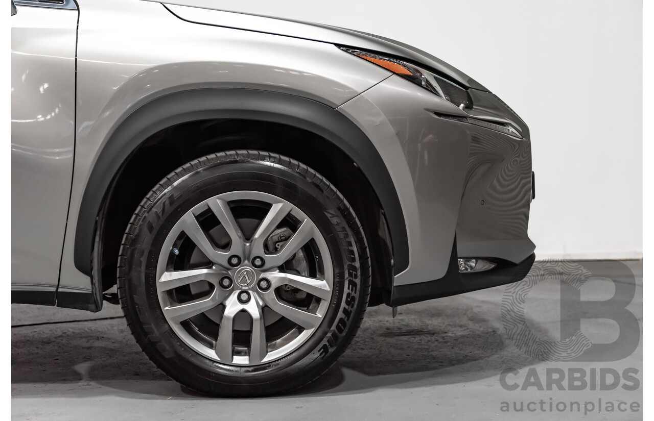 1/2015 Lexus Nx300h Luxury Hybrid (fwd) AYZ10R 4d Wagon Silver 2.5L Petrol - Hybrid