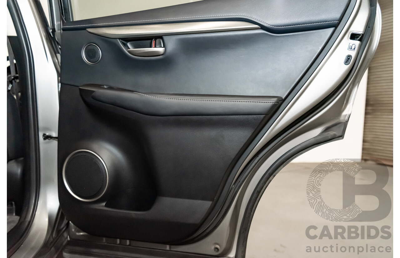 1/2015 Lexus Nx300h Luxury Hybrid (fwd) AYZ10R 4d Wagon Silver 2.5L Petrol - Hybrid