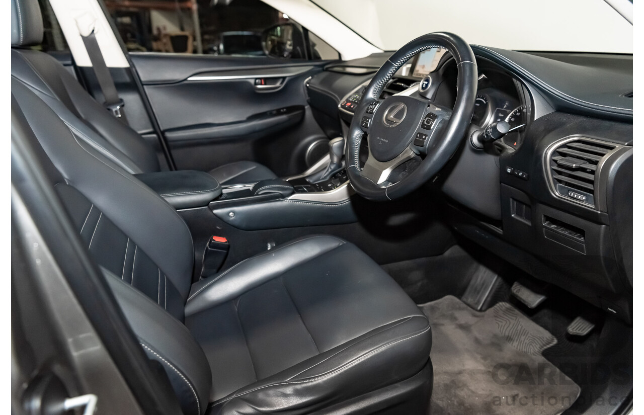 1/2015 Lexus Nx300h Luxury Hybrid (fwd) AYZ10R 4d Wagon Silver 2.5L Petrol - Hybrid