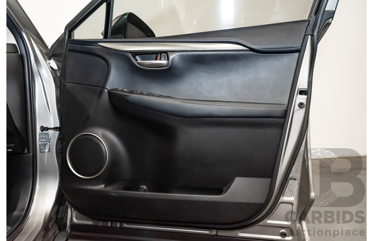 1/2015 Lexus Nx300h Luxury Hybrid (fwd) AYZ10R 4d Wagon Silver 2.5L Petrol - Hybrid