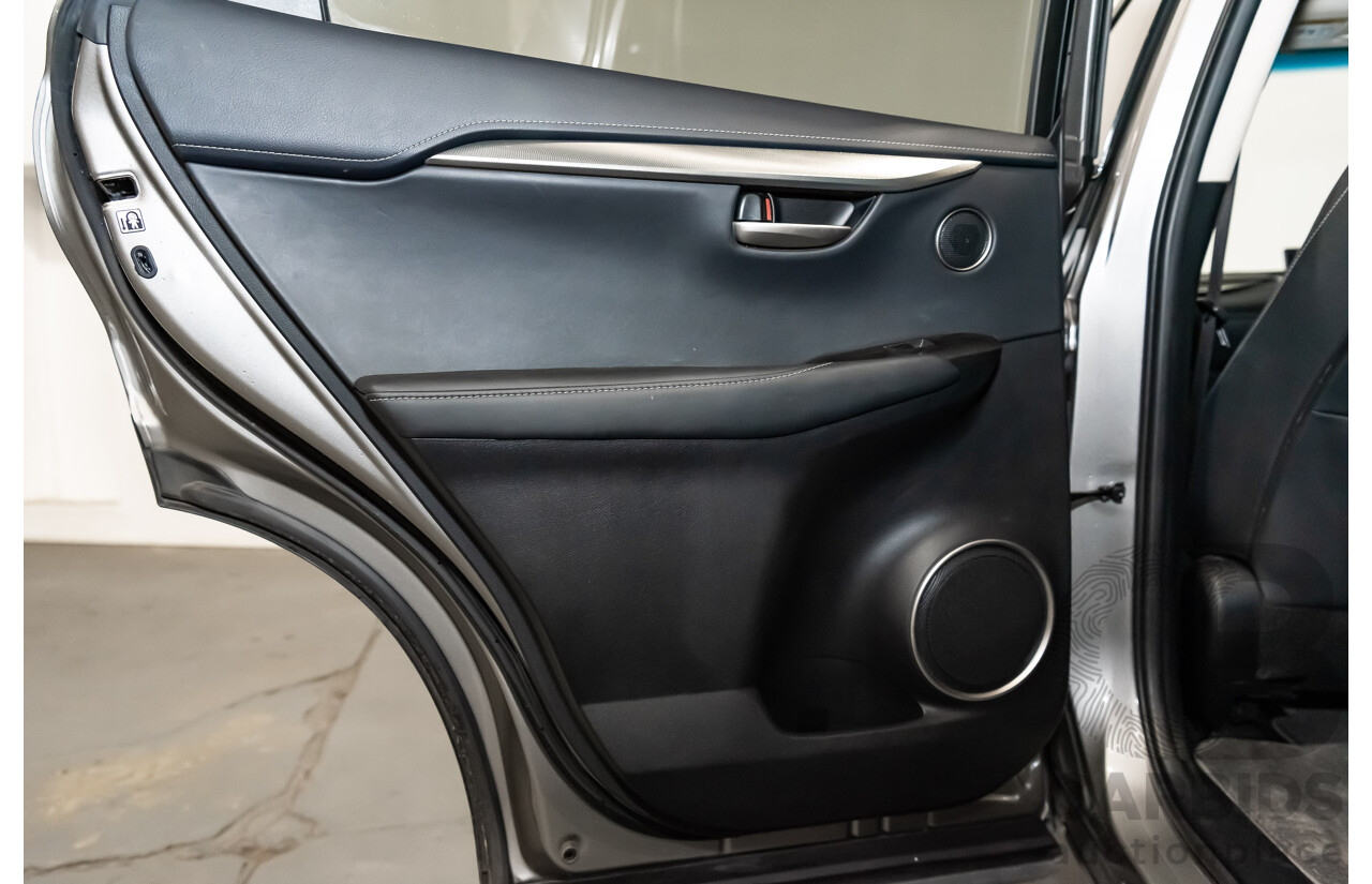 1/2015 Lexus Nx300h Luxury Hybrid (fwd) AYZ10R 4d Wagon Silver 2.5L Petrol - Hybrid