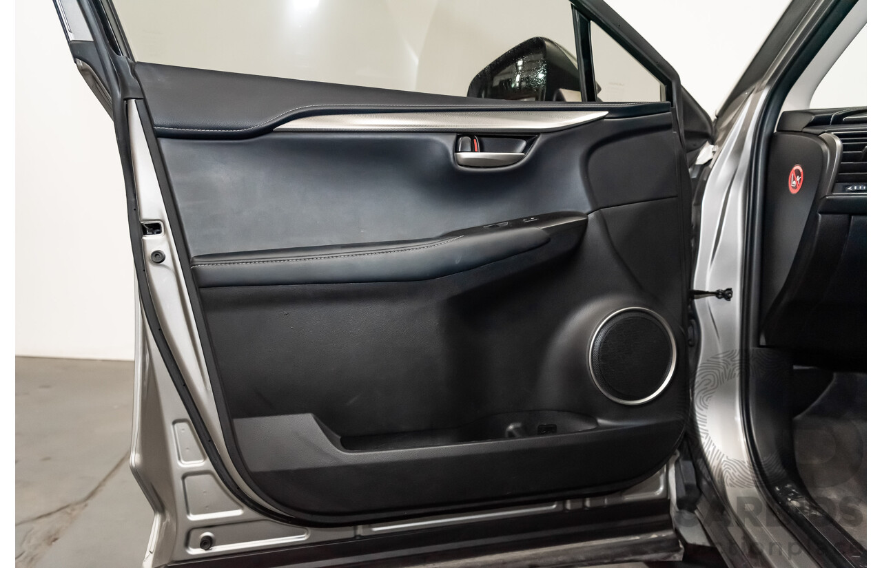 1/2015 Lexus Nx300h Luxury Hybrid (fwd) AYZ10R 4d Wagon Silver 2.5L Petrol - Hybrid