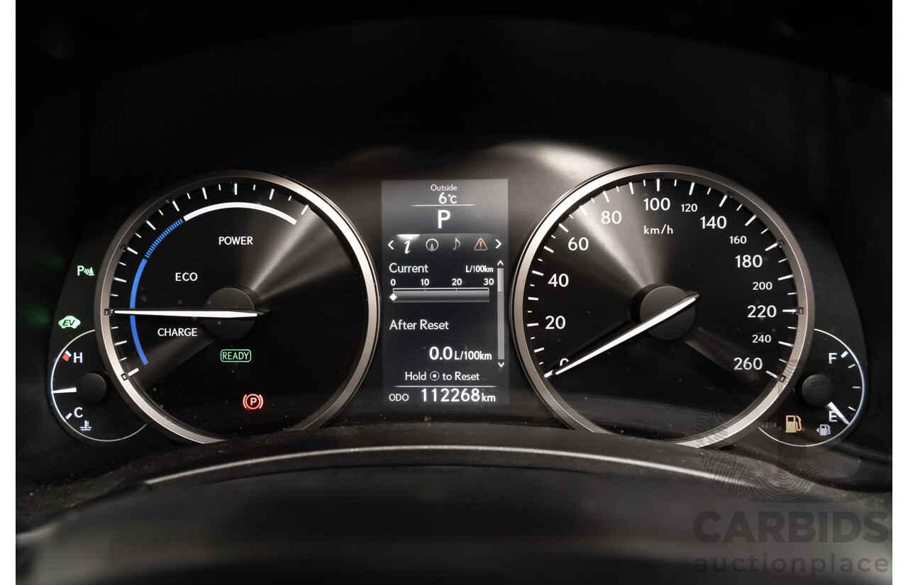 1/2015 Lexus Nx300h Luxury Hybrid (fwd) AYZ10R 4d Wagon Silver 2.5L Petrol - Hybrid