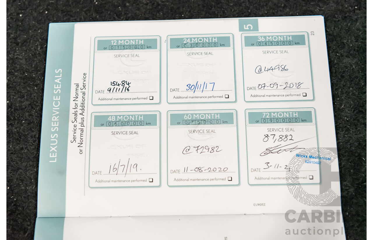 1/2015 Lexus Nx300h Luxury Hybrid (fwd) AYZ10R 4d Wagon Silver 2.5L Petrol - Hybrid