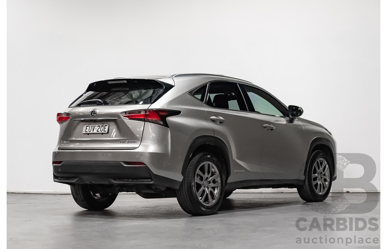 1/2015 Lexus Nx300h Luxury Hybrid (fwd) AYZ10R 4d Wagon Silver 2.5L Petrol - Hybrid