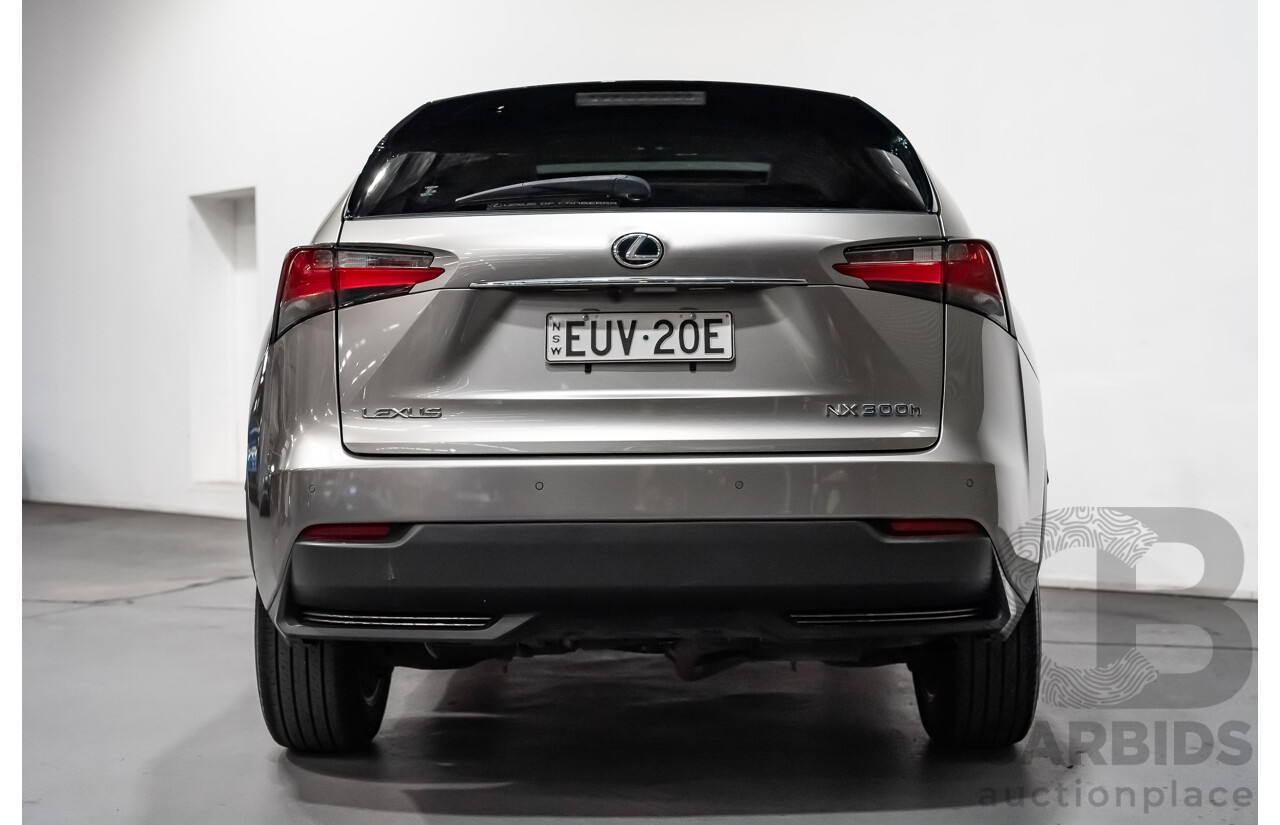 1/2015 Lexus Nx300h Luxury Hybrid (fwd) AYZ10R 4d Wagon Silver 2.5L Petrol - Hybrid