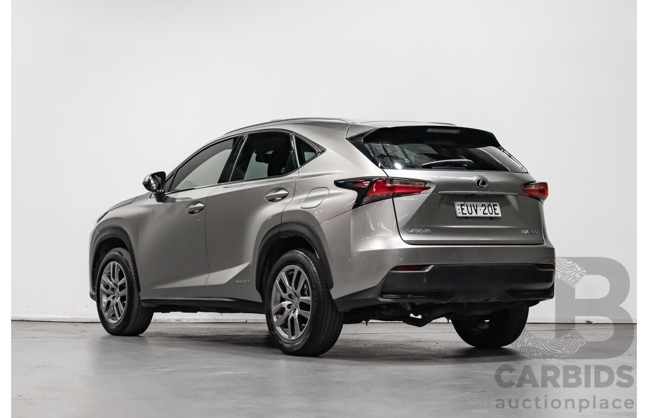 1/2015 Lexus Nx300h Luxury Hybrid (fwd) AYZ10R 4d Wagon Silver 2.5L Petrol - Hybrid
